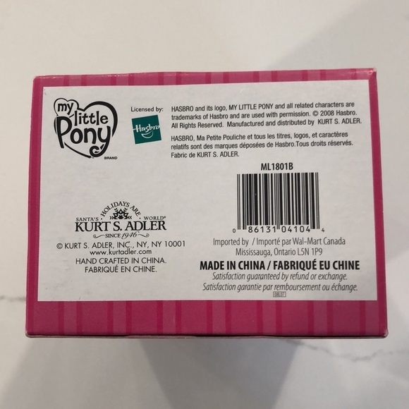My Little Pony Kurt S Adler Christmas ornament Sweetie  Belle NIB 2008 Hasbro - Picture 6 of 9